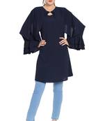 Navy Blue Plain kashibo Islamic Tunics