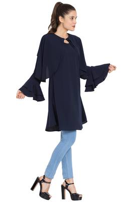 Navy Blue Plain kashibo Islamic Tunics 3