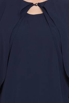 Navy Blue Plain kashibo Islamic Tunics 4