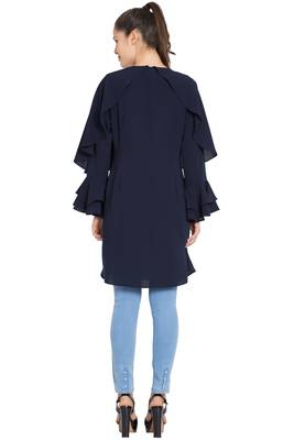 Navy Blue Plain kashibo Islamic Tunics 5