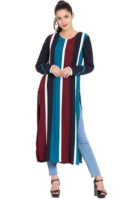 Multicolor Printed Nida Islamic Tunics 1