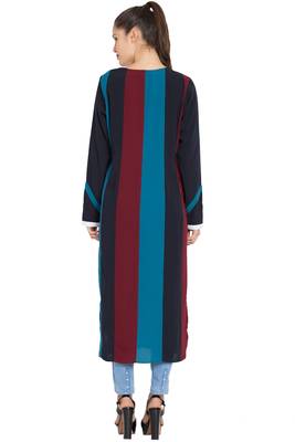 Multicolor Printed Nida Islamic Tunics 4