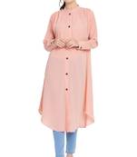 Pink Plain Nida Islamic Tunics