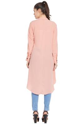 Pink Plain Nida Islamic Tunics 6