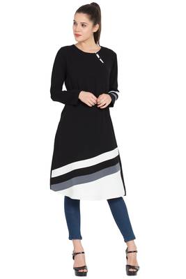 Black Plain kashibo Islamic Tunics 1
