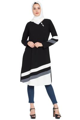 Black Plain kashibo Islamic Tunics 6