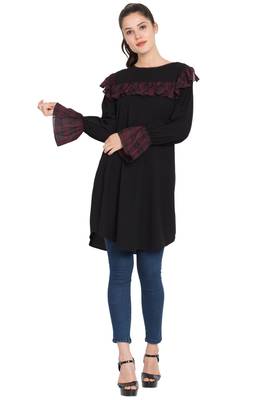 Black Plain kashibo Islamic Tunics 1