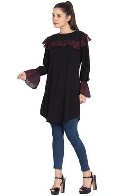 Black Plain kashibo Islamic Tunics 2