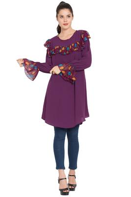 Purple Plain Nida Islamic Tunics 1