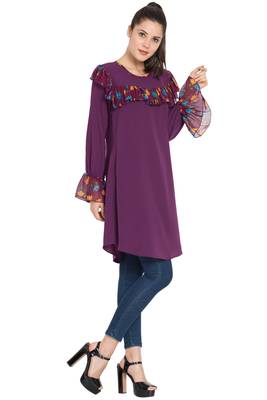 Purple Plain Nida Islamic Tunics 4