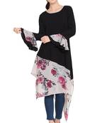 Black Printed kashibo Abaya