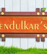 Karigaari India Wooden Name Plate I Customized Name Plate I Door Signs I Door Boards I Name Board for House