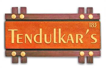 Karigaari India Wooden Name Plate I Customized Name Plate I Door Signs I Door Boards I Name Board for House 2