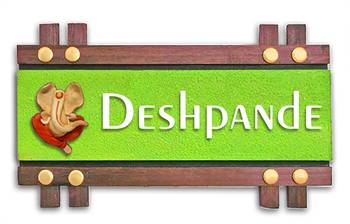 Karigaari India Wooden Name Plate I Customized Name Plate I Door Signs I Door Boards I Name Board for House 1