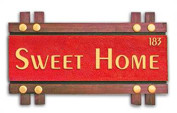 Karigaari India Wooden Name Plate I Customized Name Plate I Door Signs I Door Boards I Name Board for House 1