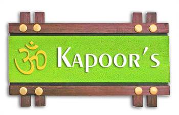 Karigaari India Wooden Name Plate I Customized Name Plate I Door Signs I Door Boards I Name Board for House 2