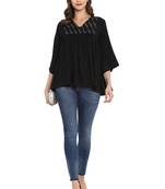 Black plain rayon kurtas and kurtis