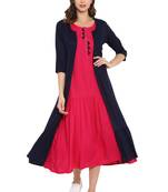 Pink plain rayon kurtas and kurtis