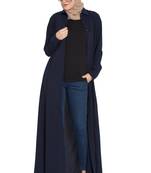Navy Blue Plain kashibo Abaya