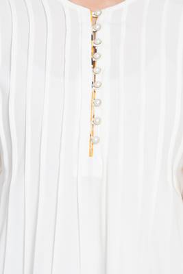 Off White Printed Nida Islamic Tunics 6