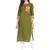 Green printed cotton kurti
