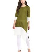 Green cotton kurti