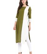 Green cotton kurti