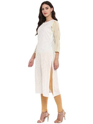 White  cotton kurti 4