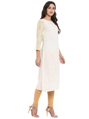 White  cotton kurti 5
