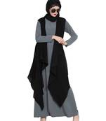 Grey Plain kashibo Abaya
