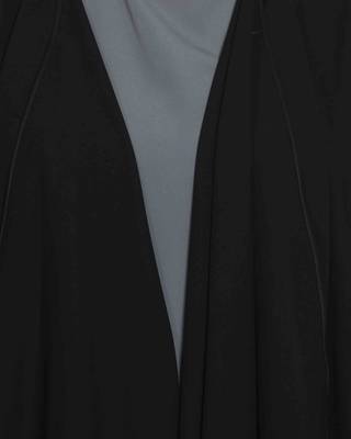 Grey Plain kashibo Abaya 4