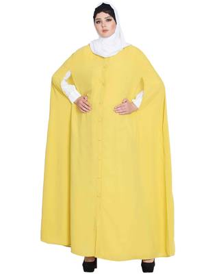 Lemon Plain Nida Abaya 6
