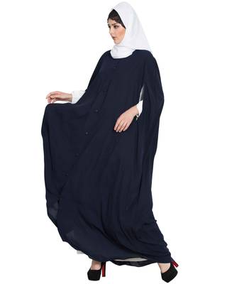 Black Plain kashibo Abaya 2