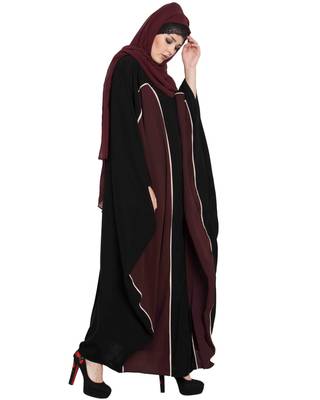Black Plain Nida Abaya 3