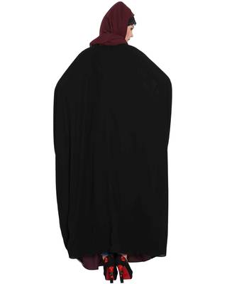 Black Plain Nida Abaya 4
