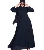 Navy Blue Plain kashibo Abaya