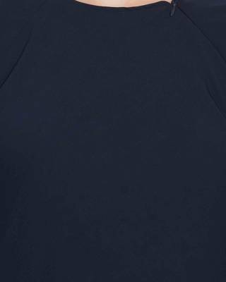 Navy Blue Plain kashibo Abaya 5