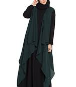 Dark Green Plain Nida Islamic Acessories