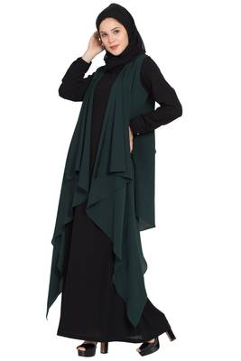 Dark Green Plain Nida Islamic Acessories 3