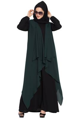 Dark Green Plain Nida Islamic Acessories 5