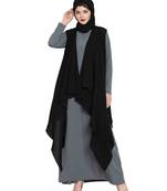 Black Free Size Shrug For Any Abaya