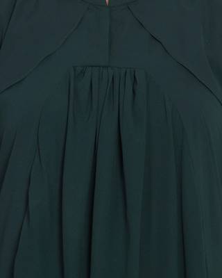 Green Plain kashibo Abaya 4