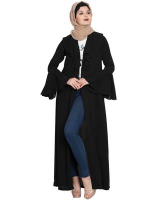 Black Plain Nida Islamic Accessories 1