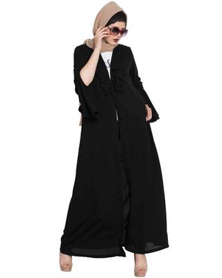 Black Plain Nida Islamic Accessories 3