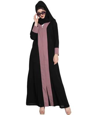 Black Plain kashibo Abaya 1