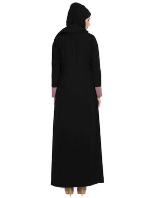 Black Plain kashibo Abaya 4