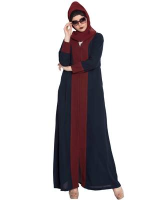 Black Plain kashibo Abaya 1
