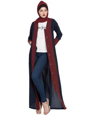 Black Plain kashibo Abaya 2