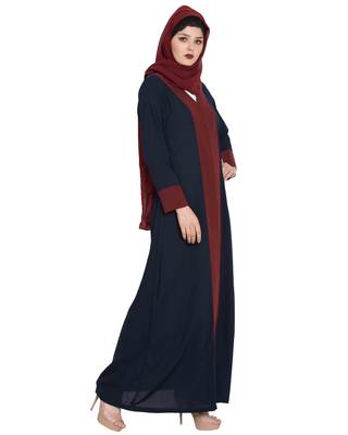 Black Plain kashibo Abaya 3