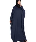 Navy Blue Plain kashibo Abaya